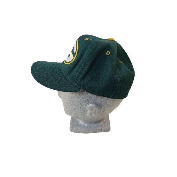 Vintage Green Bay Packers Team NFL Fitted Hat 7 1/2 DoubleLogo Made in USA - Picture 2 of 4